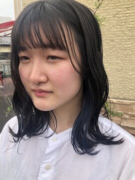 コレットヘア(Colette hair) 【ダークブルー×インナーカラー】