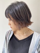 フォーク FOLK&nbsp;【FOLK】小顔 外ハネ 切りっぱなしボブ インナーカラー アッシュ