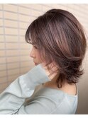 透明感カラー/ロング/カーキグレージュ/大人かわいい【稲毛】