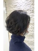 イメチェン 大人のニュアンスパーマボブ