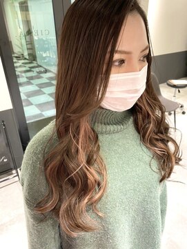 シエラ 心斎橋(CIERA.) CIERA.インナーカラー×ラブウェーブ