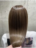 【山嵜　栞】艶髪/オリーブブラウン/心斎橋