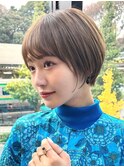 30代40代大人女性/前髪ありショートボブ/ショートヘア/髪質改善