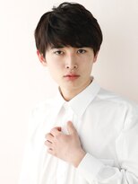 パウダー(powder)&nbsp;ツーブロックマッシュ　束感ショート　黒髪　韓国