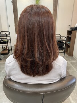 バセット バイ アルター 鎌取店(basset by aL-ter) 前髪/マチルダボブ/ピンクベージュ/インナー