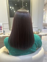 アンド ラ ブランシュ(&.La Blanche)&nbsp;顔型別ヘアスタイル特集/ピンクブラウン/ロング/美髪のススメ