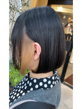 アオゾラヘアー フジサキグウ(AOZORA HAIR FUJISAKIGU) 【社会人の方におすすめ♪】チラッと見えるインナーカラー☆