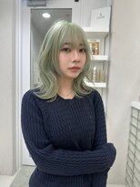 ガガ 心斎橋(GAGA)&nbsp;美髪◎ミントグリーン/ウルフカット/髪質改善/ハイトーン