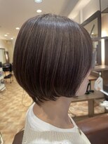 アイニ 河内小阪店(aini)&nbsp;白髪ぼかしカラー白髪ぼかしハイライト大人ショート30、40、50代