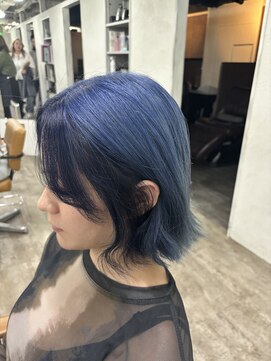 プライズ アイリス 池袋東口店(prize Iris) ブルーカラー/フェイスフレーミング/派手髪/池袋/エクステ