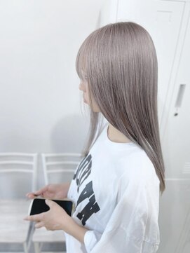 リグ 横浜(Lig.) ホワイトグレージュカラーケアブリーチダブルカラーハイトーン