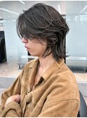 オリーブカラーニュアンスパーマダークアッシュ_ba501721