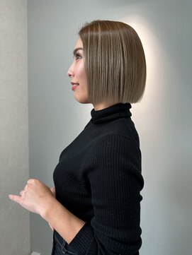 エルヘアメゾン(el. hair maison) ヘイリーボブぱつっとボブ☆バレイヤージュ