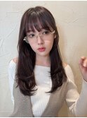 モテ確定！愛され前髪の【ロングレイヤーカット】三浦紗弓