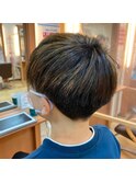 20代30代40代ナチュラル束感ショート爽やか刈り上げマッシュ