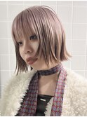 azu/ ブリーチ ピンクベージュ デザインカラー