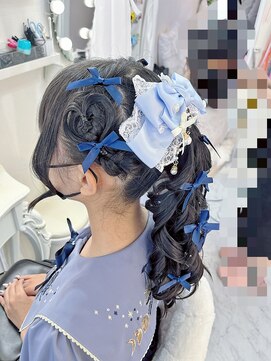 リムネ(RIMUNE) ポニーテール／編み込みハート／リボンヘア