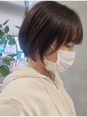 武蔵小杉ベージュカラーくびれショートボブくびれショートカット