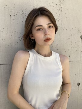 ヴィオットバイサロン(Viot by Salon) ヘイリーボブ 切りっぱなしボブ 肩ラインボブ 縮毛矯正 20代30代