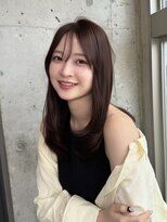 ヌイ 横浜(nui) ワンカール レイヤー シースルーバング ブリーチなし