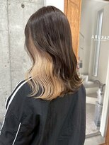 サクラ オモテサンドウ(SAKURA)&nbsp;レイヤーカット×ブリーチを使ったインナーカラー☆表参道