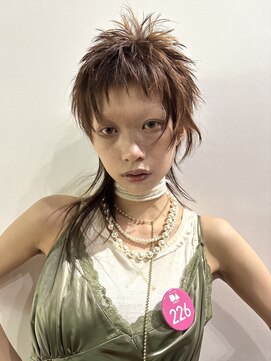 ナループロアツム(Nalu pu loa Tsum) ブリーチなしカラー/ブラウンカラー/マレットヘア