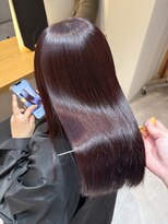 エンター 天神店(ENTER)&nbsp;髪質改善ストレート×ワインレッド