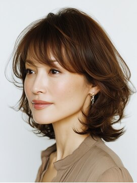 ビフィーノ リルネ(Bifino Rilune) クラゲヘアー/小顔/ココアベージュ/オリーブグレー/川西