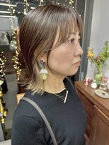 ヘアー アイス 御器所本店(HAIR ICI)&nbsp;40代50代◎大人上品グレージュインナーカラーボブ