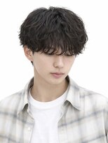 エイド 本店(aid) 刈り上げツーブロックマッシュパーマ爽やかシャドウパーマ