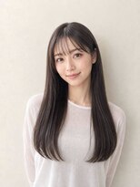 レセ 南柏店(Laissez)&nbsp;ストレートロング/ダークブラウン/大人かわいい/透明感/韓国風