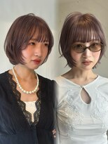 クリーク ノイズ ヘア 大手町店(CLIQUE noise hair)&nbsp;レイヤーボブ×ラベンダーベージュ
