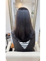 クラス 表参道(CLASSE)&nbsp;退色した髪を艶ダークカラーに｜髪質改善ストレート