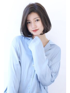 オーロ 宝塚店(ORO) ローライトココアブラウン大人かわいいゆるふわシアーカラーボブ