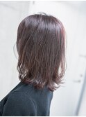 ブリーチなしのパープルアッシュ×くびれレイヤー