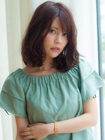 透け感大人可愛い小顔ひし形ピンクブラウン20代30代40代髪質改善