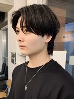 バイフィフス 原宿/表参道(by fifth)&nbsp;◇センターパートウルフ 韓国ヘア ニュアンスパーマメンズウルフ