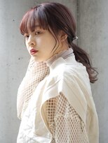 ピノ ウメダ(Pinot UMEDA) #チェリーブラウン#網おろしアレンジ#ポニーテール