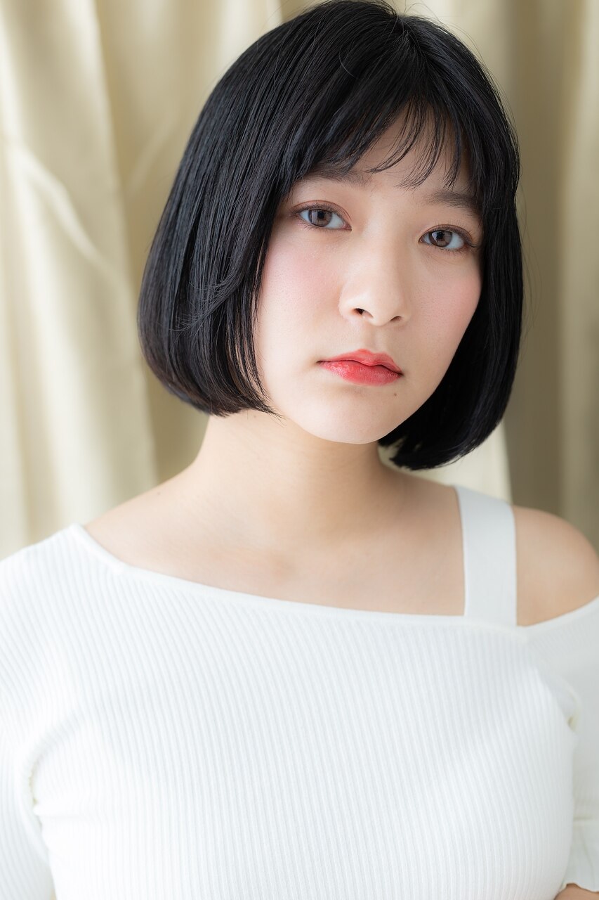 レトロガーリー黒髪モード前下がりボブ313Z戸田公園20代30代40代 レトロガーリー黒髪モード前下がりボブ313Z戸田公園20代30代40代