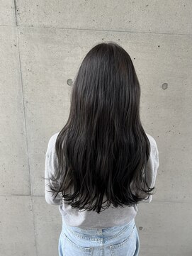 アチーブ ヘア デザイン(achieve hair design) 暗髪アッシュブラウンロング 20代30代40代透明感大人可愛い