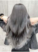 韓国ヘア インナーグレージュホワイト Wカラー