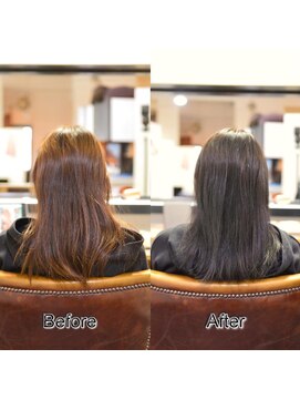 カミケン 方木田店(kamiken.) 艶感しっとり潤い暗髪ストレート上品きれい【カミケン方木田店】