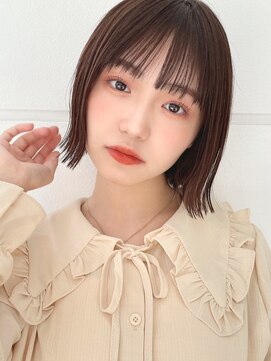 サンド 鹿児島中央(sand) 黒髪/グレーベージュ/レイヤーロング/前髪パーマ[鹿児島中央駅]