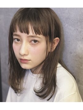 ヴェルデ ヘアー 三郷中央店(Verde-hair) ぱっつん前髪×クセ毛風パーマ