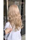 ミルクティーベージュ・ダブルカラー・ケアブリーチ