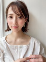 ハニー 町田(HONEY)&nbsp;20代30代40代大人ボブ　ウェットヘア　ダークオリーブベージュ