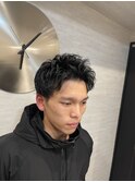 スパイキーショート×ナチュラルパーマ