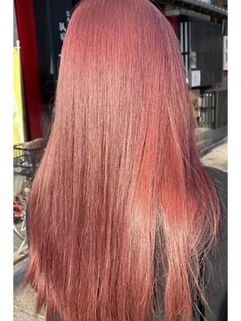 ルフレ 新宿歌舞伎町店(Reflet) ピンクベージュ/チェリーレッド/プルエクステ/髪質改善