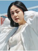 センターパート モードなスリークボブ