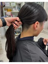 ツーブロック×ロング